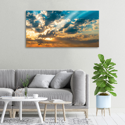 Foto quadro su tela Cielo al tramonto