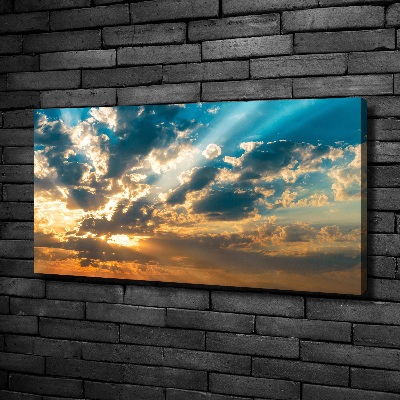 Foto quadro su tela Cielo al tramonto