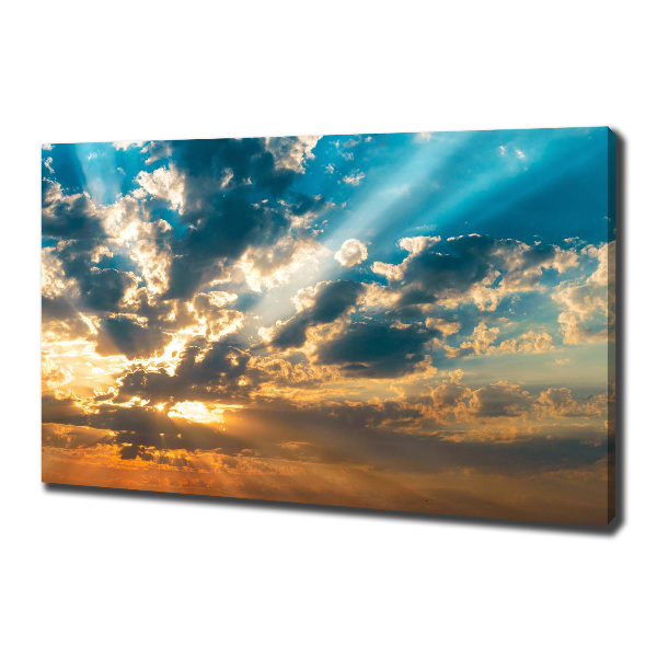 Foto quadro su tela Cielo al tramonto