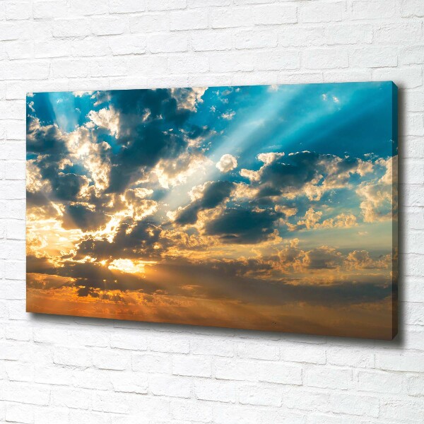 Foto quadro su tela Cielo al tramonto