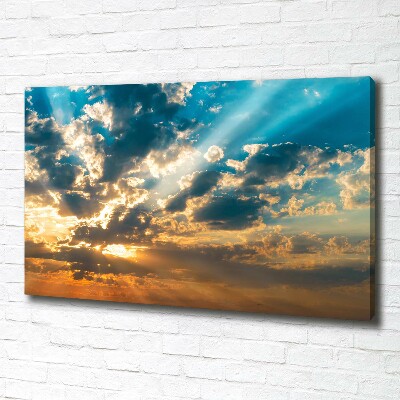 Foto quadro su tela Cielo al tramonto
