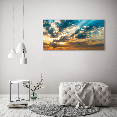 Foto quadro su tela Cielo al tramonto