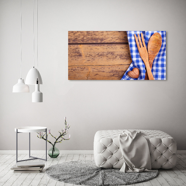 Foto quadro su tela Utensili in legno