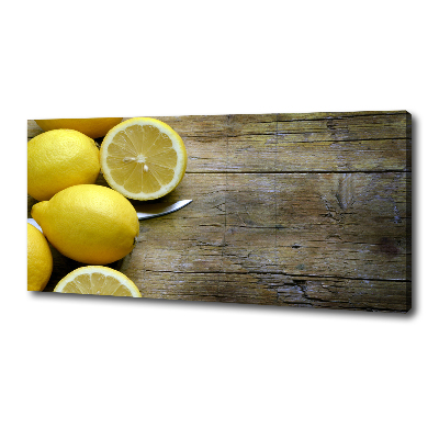 Quadro su tela Limoni su legno