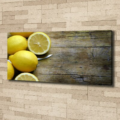 Quadro su tela Limoni su legno
