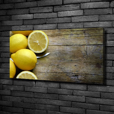 Quadro su tela Limoni su legno