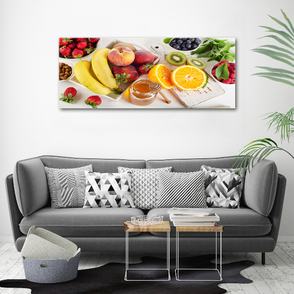 Foto quadro su tela Frutta e miele