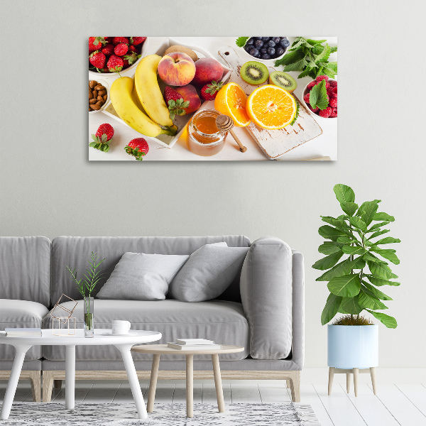 Foto quadro su tela Frutta e miele