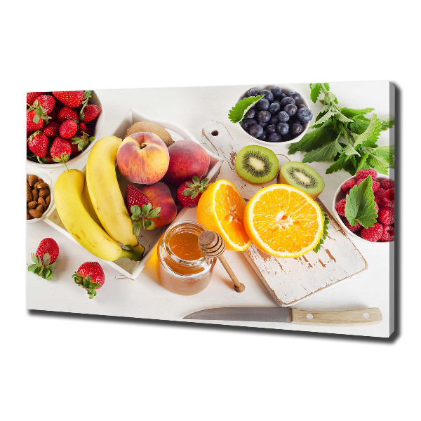 Foto quadro su tela Frutta e miele