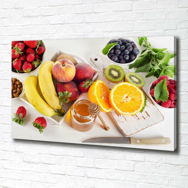 Foto quadro su tela Frutta e miele