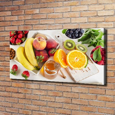 Foto quadro su tela Frutta e miele