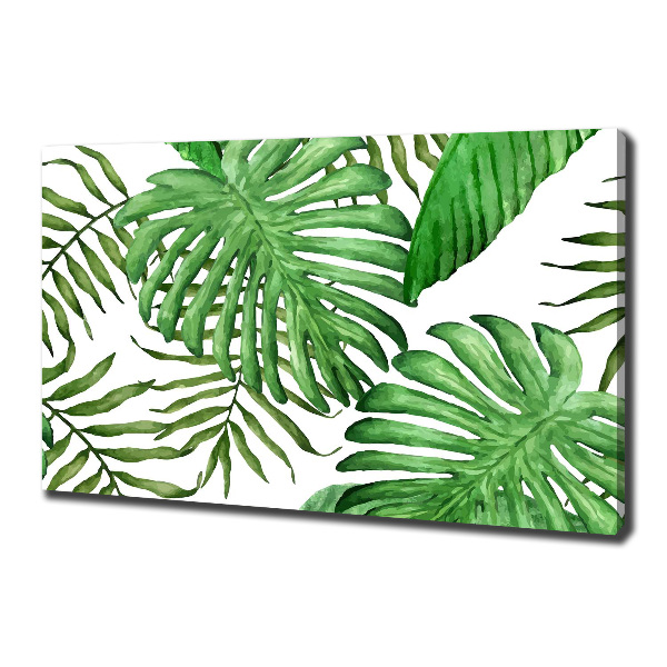Quadro stampa su tela Foglie tropicali