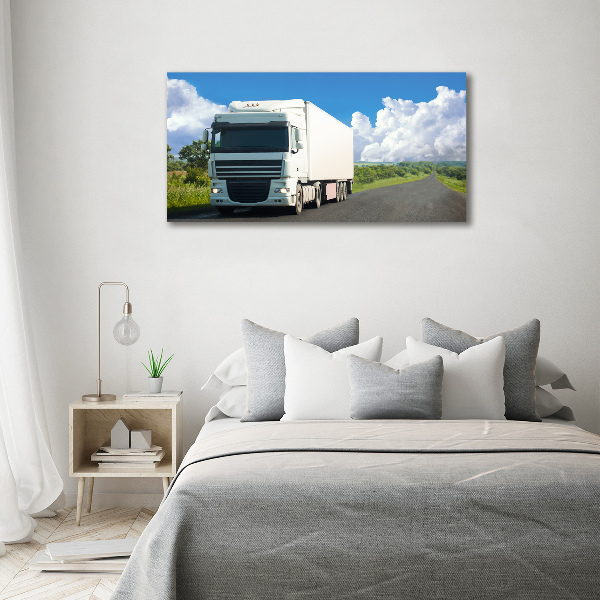 Quadro su tela Camion bianco