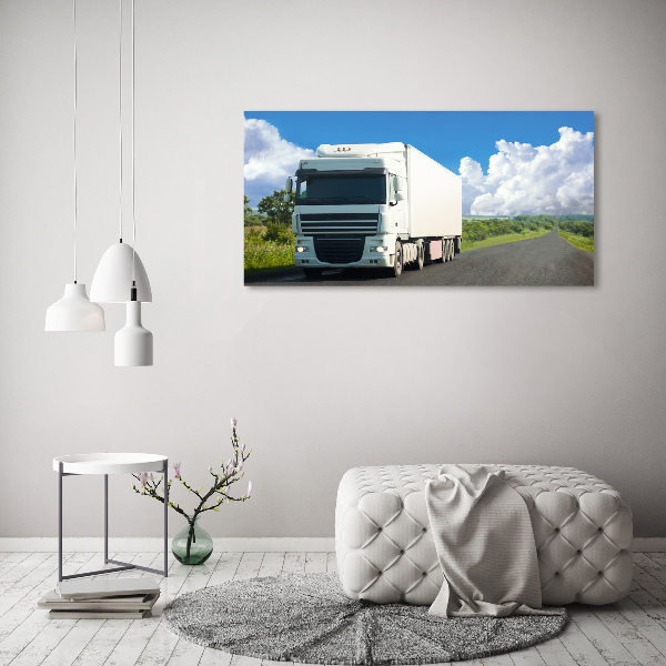 Quadro su tela Camion bianco