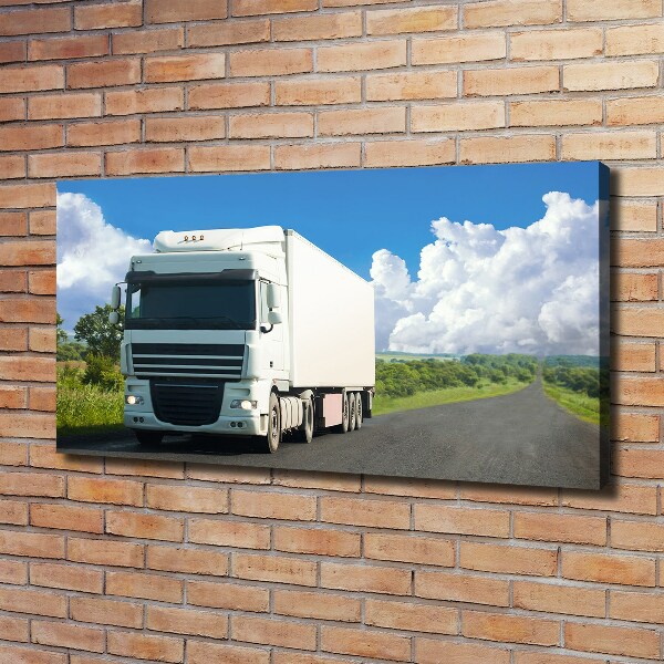 Quadro su tela Camion bianco