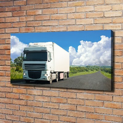 Quadro su tela Camion bianco