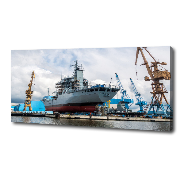 Foto quadro su tela Cantiere navale