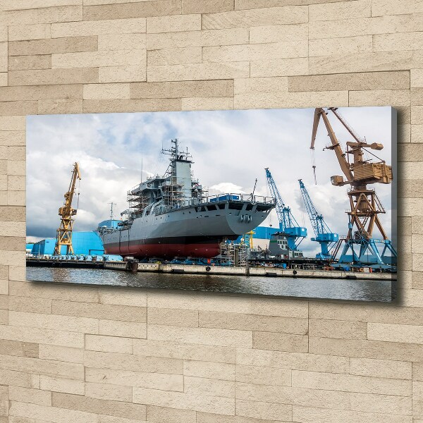 Foto quadro su tela Cantiere navale
