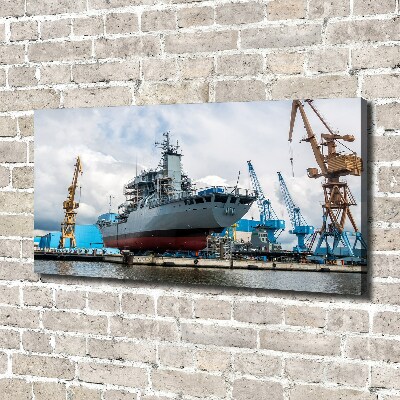 Foto quadro su tela Cantiere navale