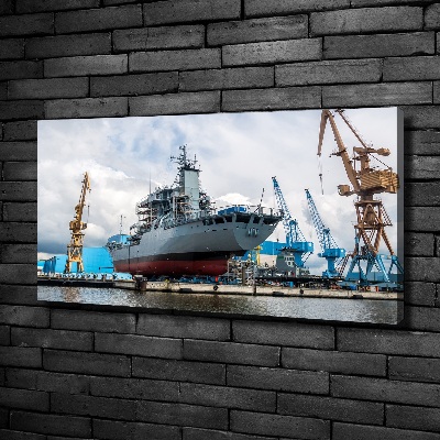 Foto quadro su tela Cantiere navale