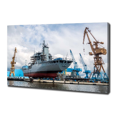 Foto quadro su tela Cantiere navale