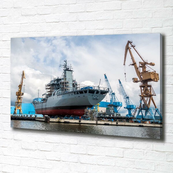 Foto quadro su tela Cantiere navale