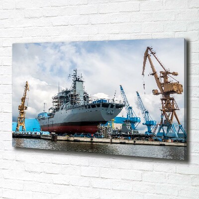Foto quadro su tela Cantiere navale