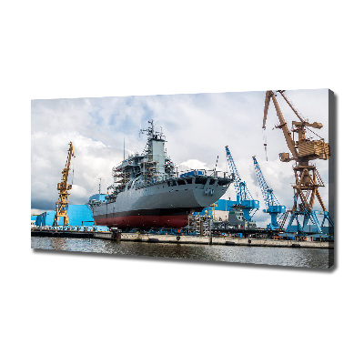 Foto quadro su tela Cantiere navale