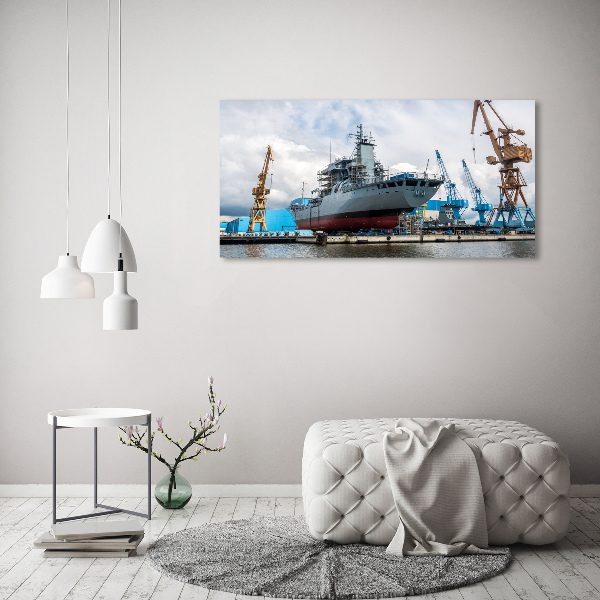 Foto quadro su tela Cantiere navale