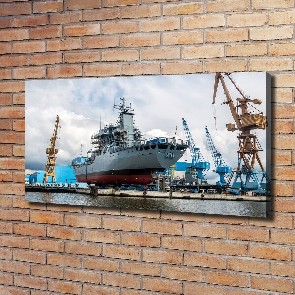 Foto quadro su tela Cantiere navale
