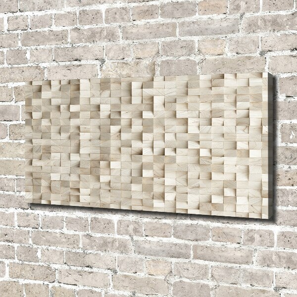 Quadro su tela Cubi di legno