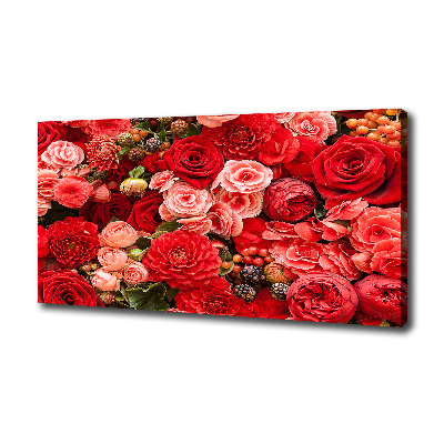 Quadro su tela Fiori rossi