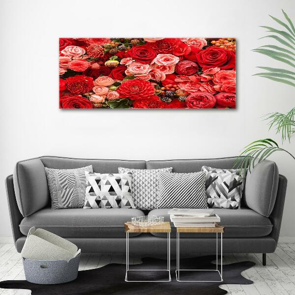 Quadro su tela Fiori rossi