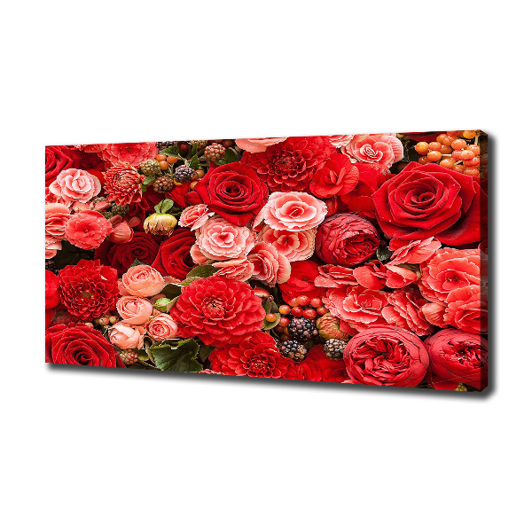 Quadro su tela Fiori rossi