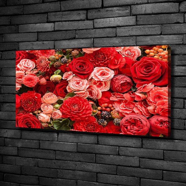 Quadro su tela Fiori rossi