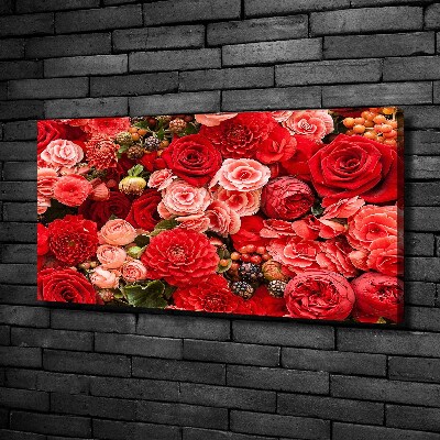Quadro su tela Fiori rossi