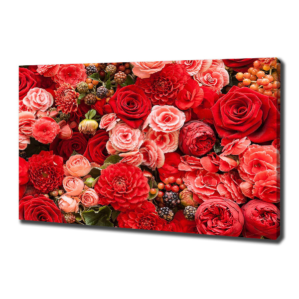 Quadro su tela Fiori rossi