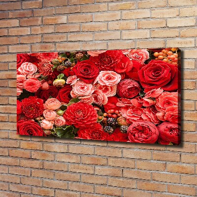 Quadro su tela Fiori rossi