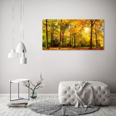 Quadro su tela Foresta in autunno