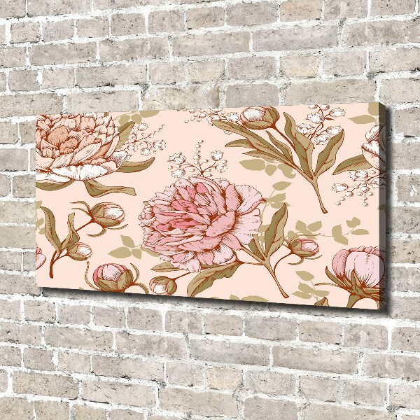 Foto quadro su tela Peonie