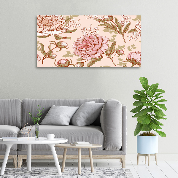 Foto quadro su tela Peonie
