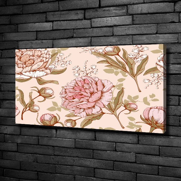 Foto quadro su tela Peonie