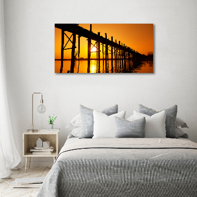 Quadro stampa su tela Ponte del Tramonto