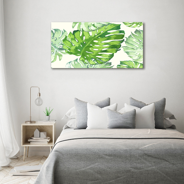 Quadro su tela Foglie tropicali