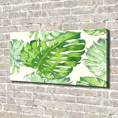Quadro su tela Foglie tropicali