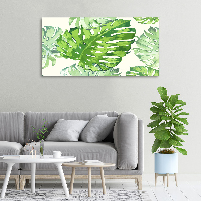 Quadro su tela Foglie tropicali
