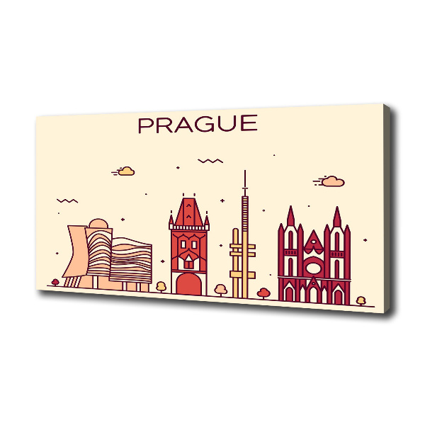 Quadro su tela Edifici di Praga