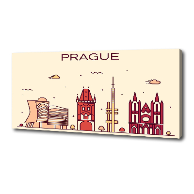 Quadro su tela Edifici di Praga