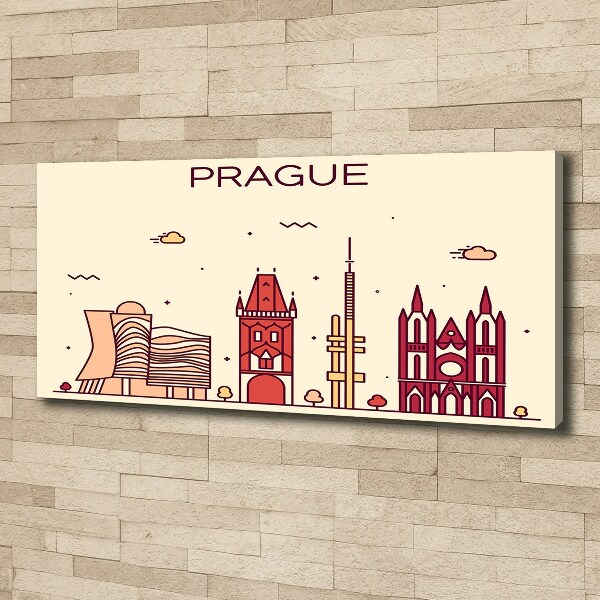 Quadro su tela Edifici di Praga