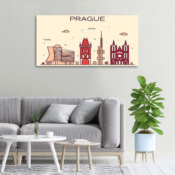Quadro su tela Edifici di Praga